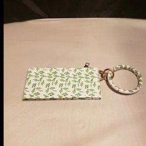 Brand New Cactus Wristlet/Pouch Wallet with attached Bracelet
